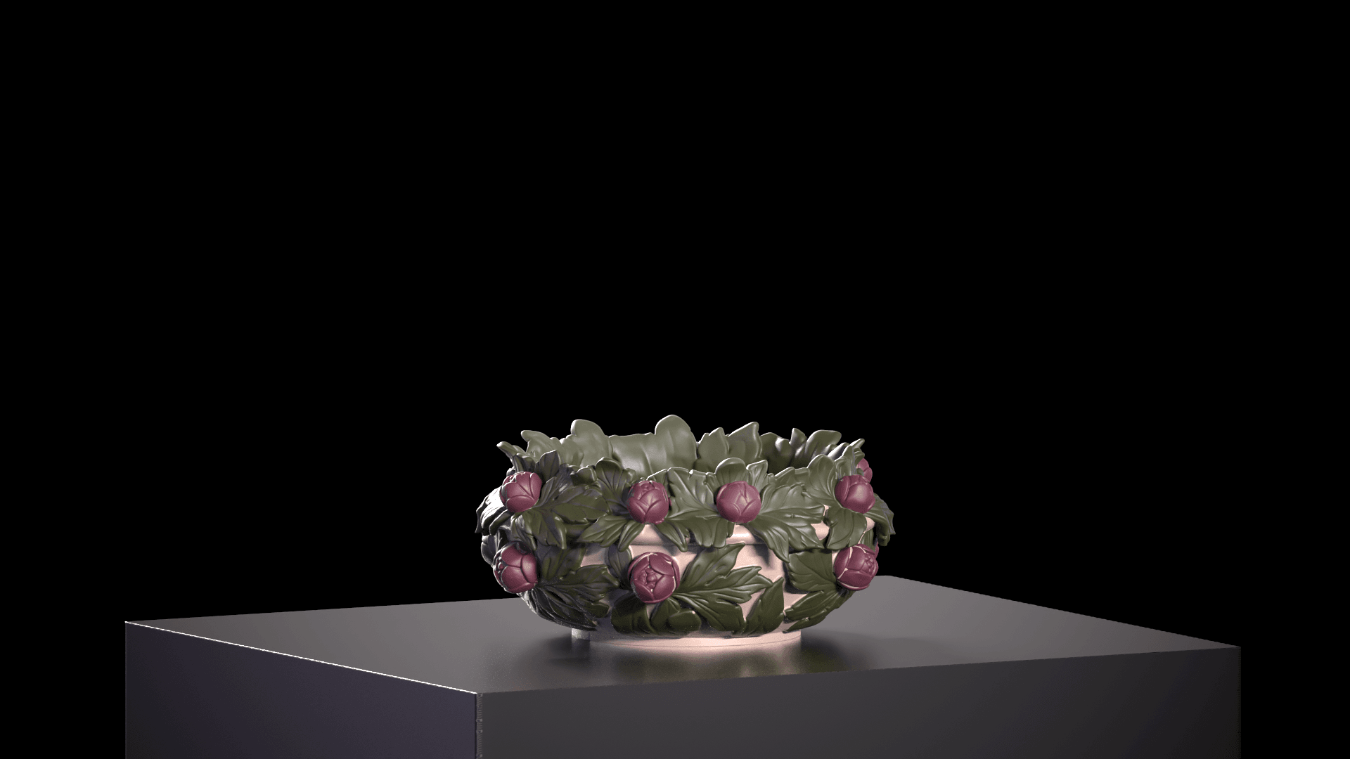 The Berry Harvest — Wild Garden Bowl 3d model