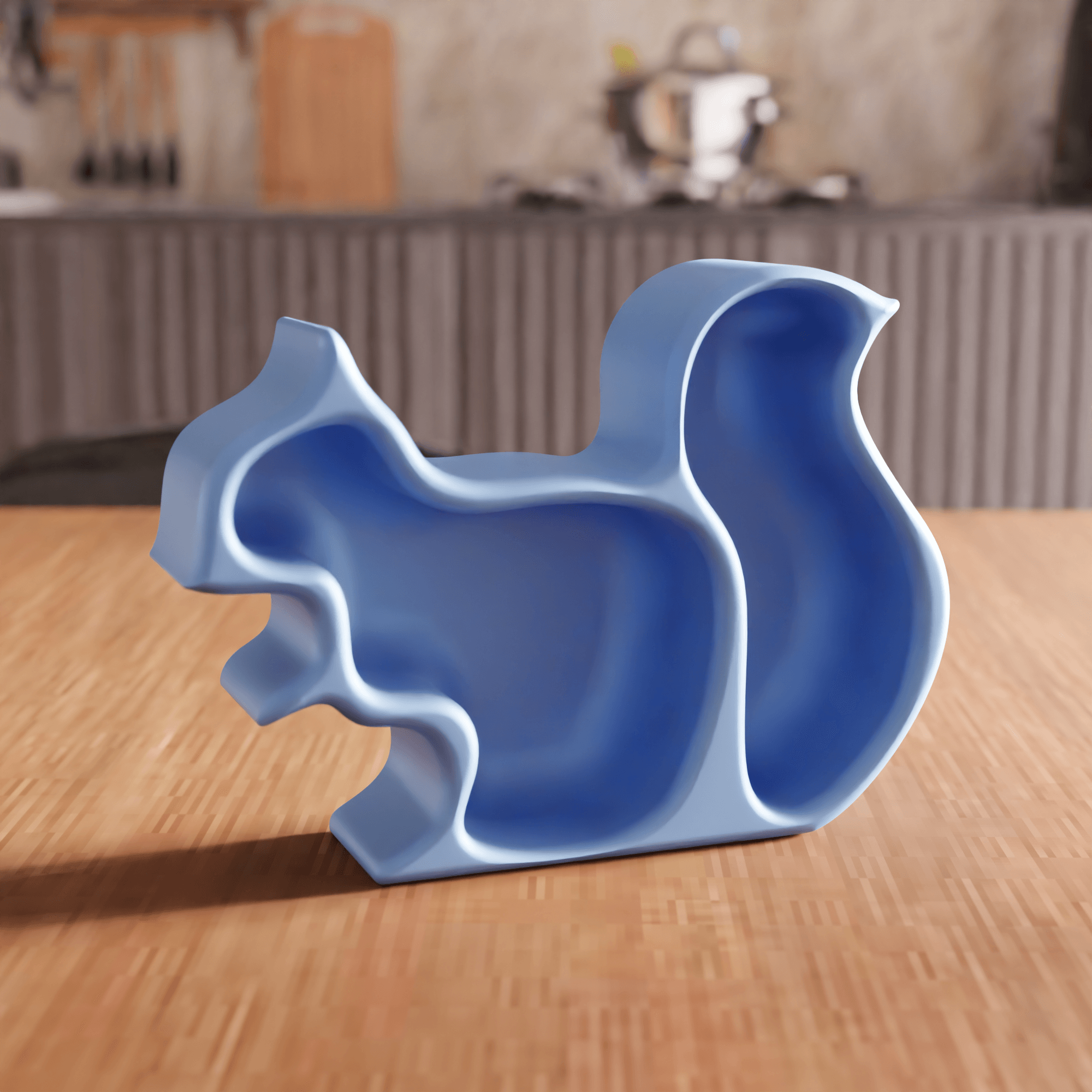Squirrel Shaped Snack and Organizer Tray 3d model
