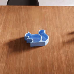 Squirrel Shaped Snack and Organizer Tray 3d model