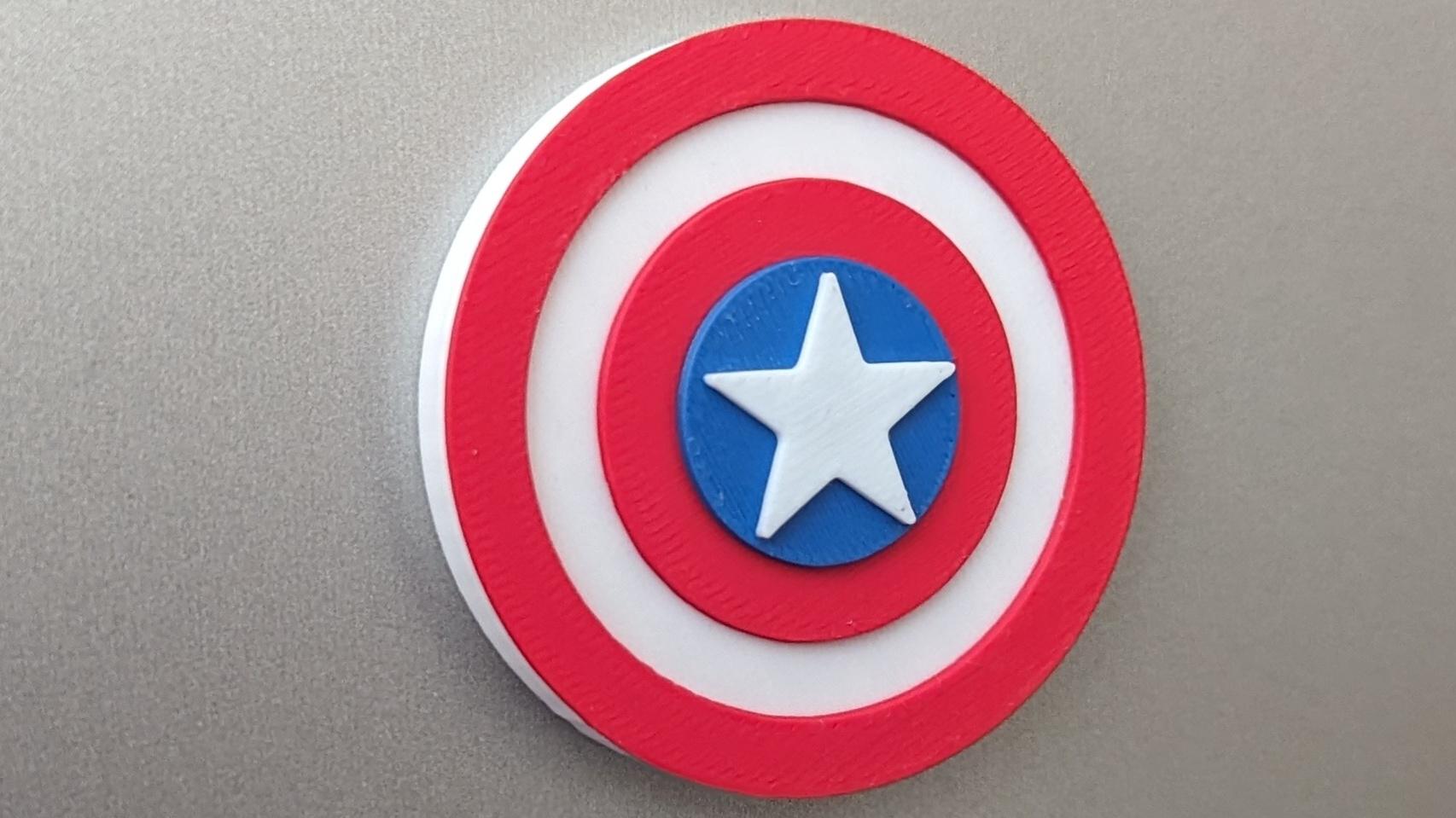 Captain America Magnet - Captain America magnet - 3d model