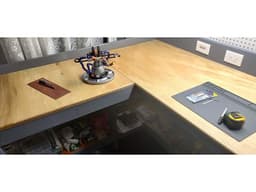 2x4 L Shaped Work Bench Cut List / 3D Printed Accessories 3d model