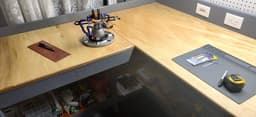 2x4 L Shaped Work Bench Cut List / 3D Printed Accessories 3d model