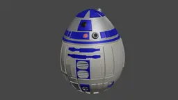 R2D2 Egg Container 3d model