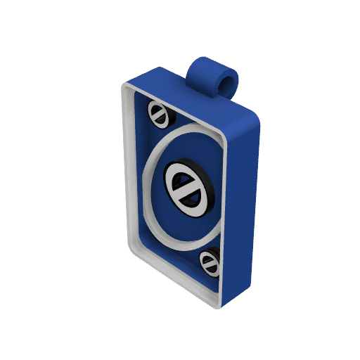 Uno Skip Necklace Charm 3d model