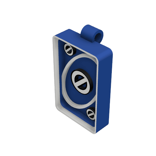Uno Skip Necklace Charm 3d model