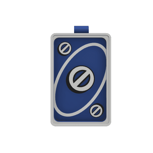 Uno Skip Necklace Charm 3d model