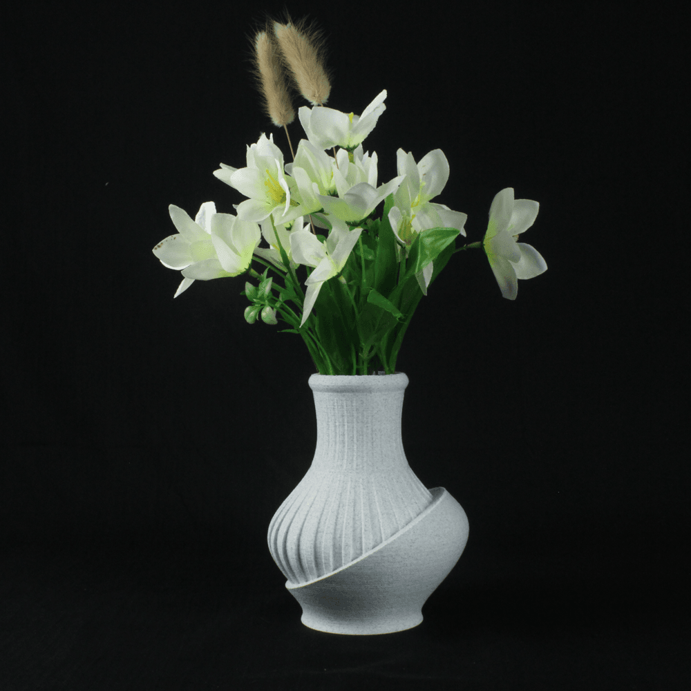 The Chloe Vase STL 3D Print File, Marble Home Decor Vase for Plants and Flowers, Digital Download 3d model