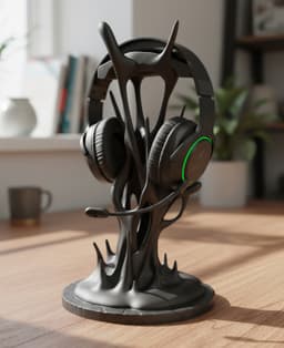symbiote Headphone Stand | Unique Gamer Gift 3d model