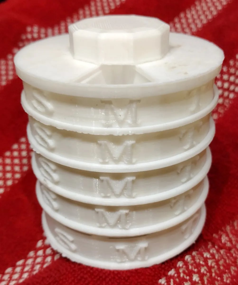 Stacking Pill Container - Weekly - Monthly 3d model