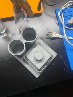 Clean Station for: Build Plate Cleaner Microfiber Holder 3d model