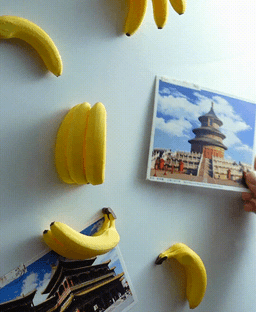 Banana fridge magnets 3d model
