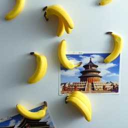 Banana fridge magnets 3d model