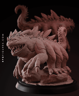 Basilisk DnD Behemoth - with Free Monsters Series Pdf - D&D RPG Tabletop and Wargaming Miniature 3d model