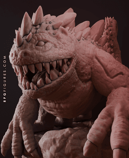 Basilisk DnD Behemoth - with Free Monsters Series Pdf - D&D RPG Tabletop and Wargaming Miniature 3d model