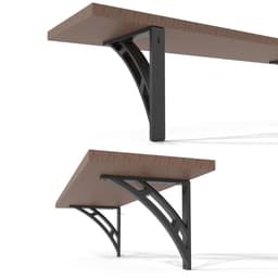 Shelf Bracket Designed For 3D Printing. Contains Two Options (18cmx18cm, 20cmx20cm) 3d model