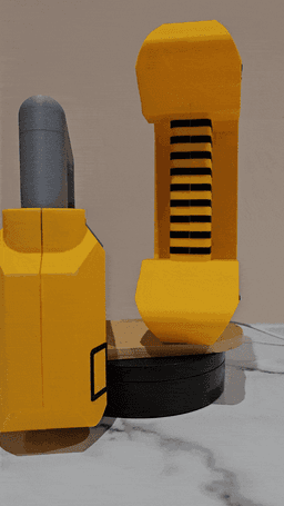 Power Rangers Turbo - Yellow Ranger Turbo Star Chargers (Side Knuckles) 3d model