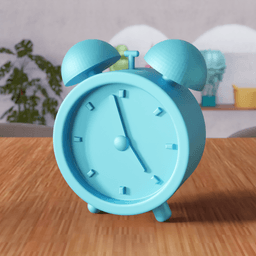 Retro Alarm Clock - Vintage Desk Clock 3d model