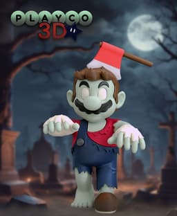 Zombie Mario 3d model