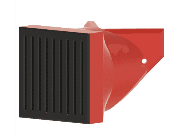 4-inch HEPA Air Filter Attachment & Ventilation Duct Adapter for Universal 3D Printer Enclosure by 3D Sourcerer 3d model
