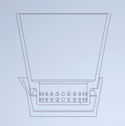 Self-Watering Potv1 - Here's a cross section of it assembled! - 3d model