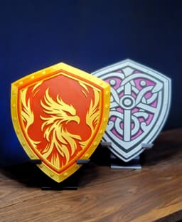 Shield Dice Storage Pack 1 with Stand 3d model