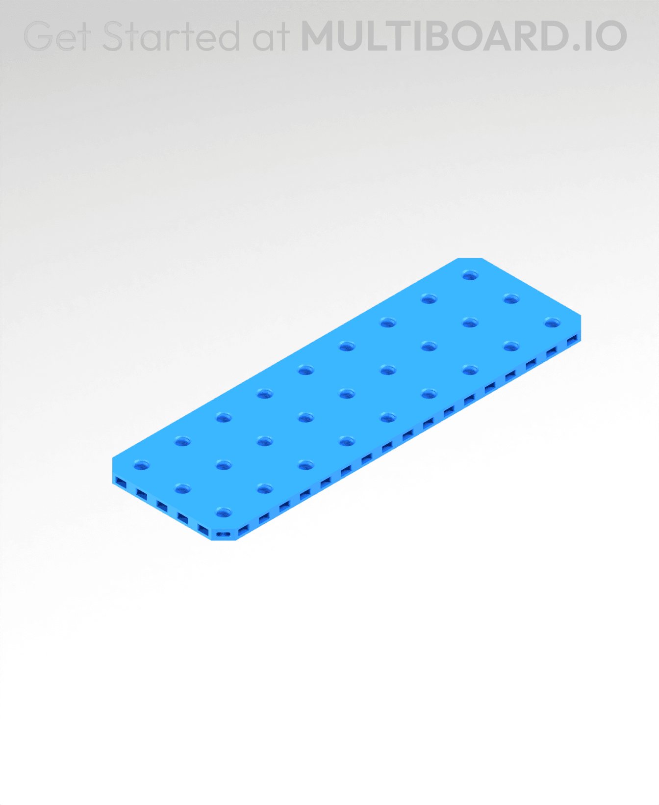 9x3 MU - Small Thread Offset MU - MultiBoard Plate 3d model