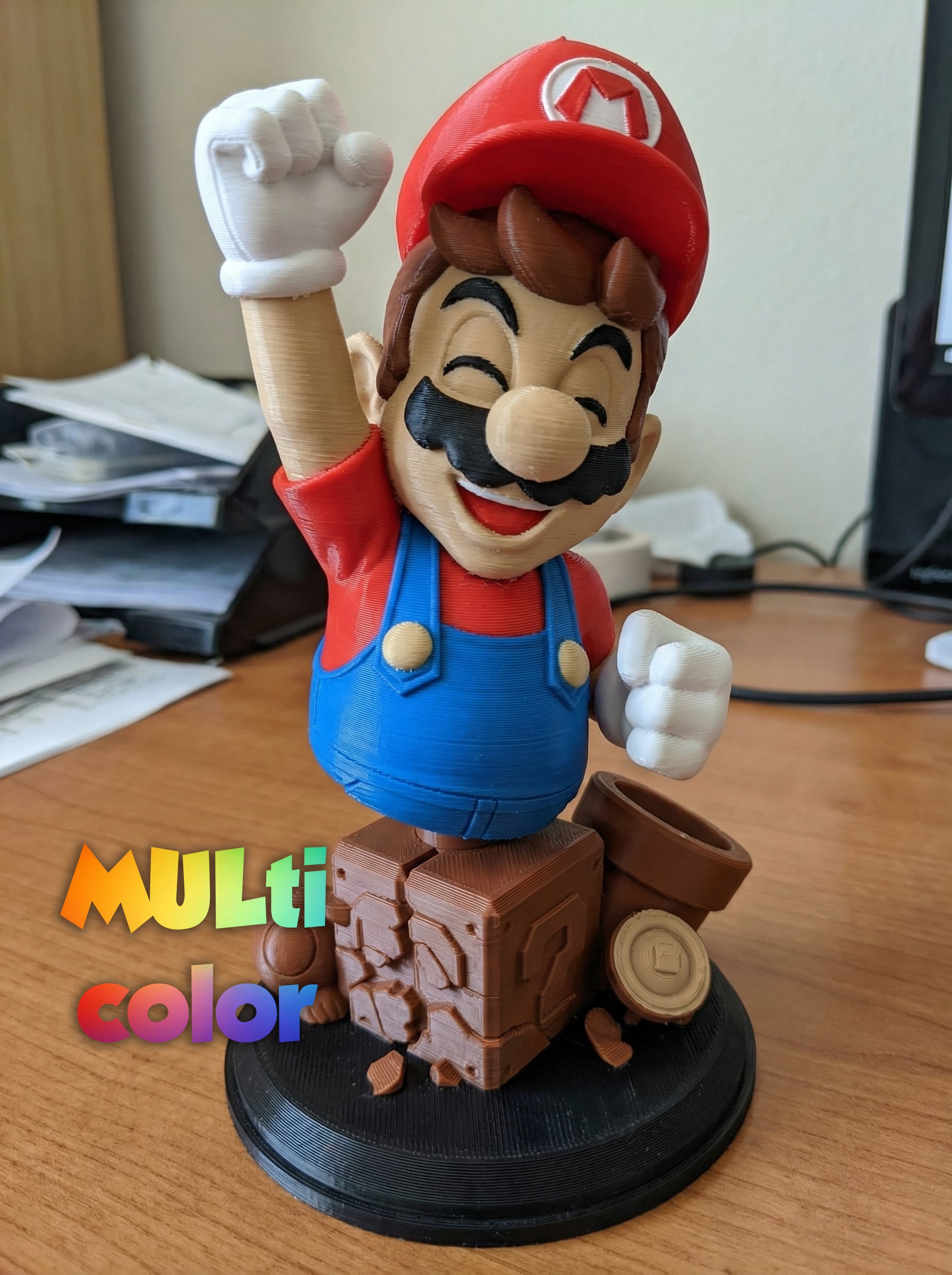Super Mario Jumping Multi-Color 3MF | Gamer | Bambu Ready 3d model