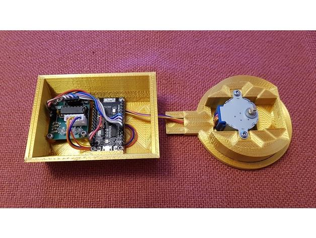 Some modifications for Minimal Mechanical Digital Clock with Network Time Acquisition by shiura 3d model