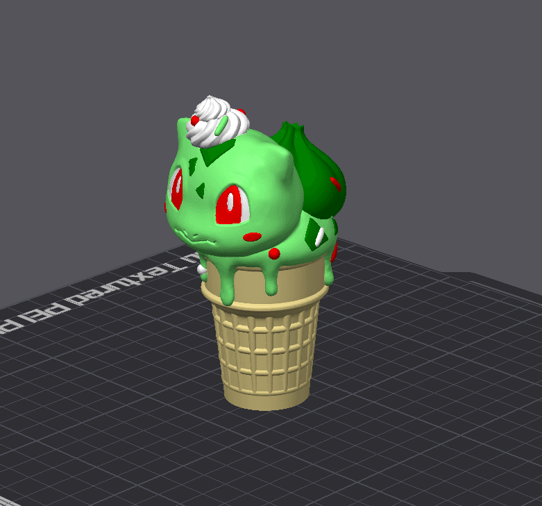 Ice Cream Bulbasaur - Pokemon 3d model