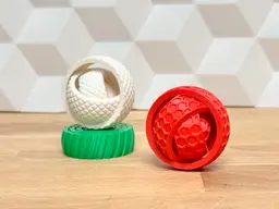 Tactile Fidget Rings (spinning fun toy) 3d model