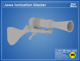 Jawa Ionization blaster 3d model