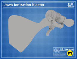 Jawa Ionization blaster 3d model