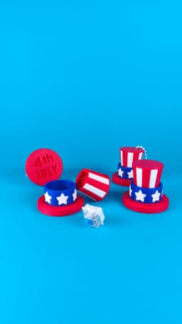 Uncle Sam Clicker – 4th of July Edition, Clicky Toy for your Independence Hat Click 3d model