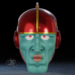 Turbo Man Helmet 3D Printer STL file 3d model