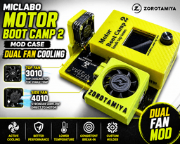 Miclabo Motor Boot Camp 2 MOD Case + Dual Fan Cooling (3010 Top + 4010 Side Holder Fan) 3d model