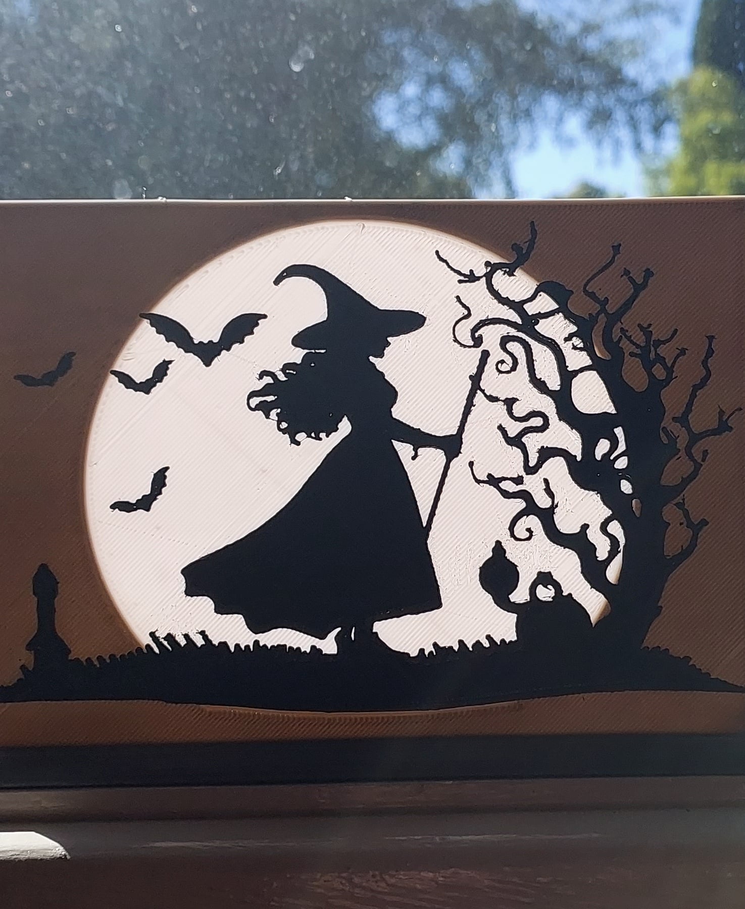 Witches in the Moon light 3d model