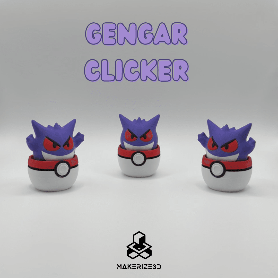 Gengar Poké Clicker 3d model