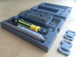 IronBox - ES120 electrical screwdriver box with 4mm hex nut holder 3d model