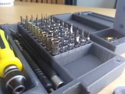 IronBox - ES120 electrical screwdriver box with 4mm hex nut holder 3d model