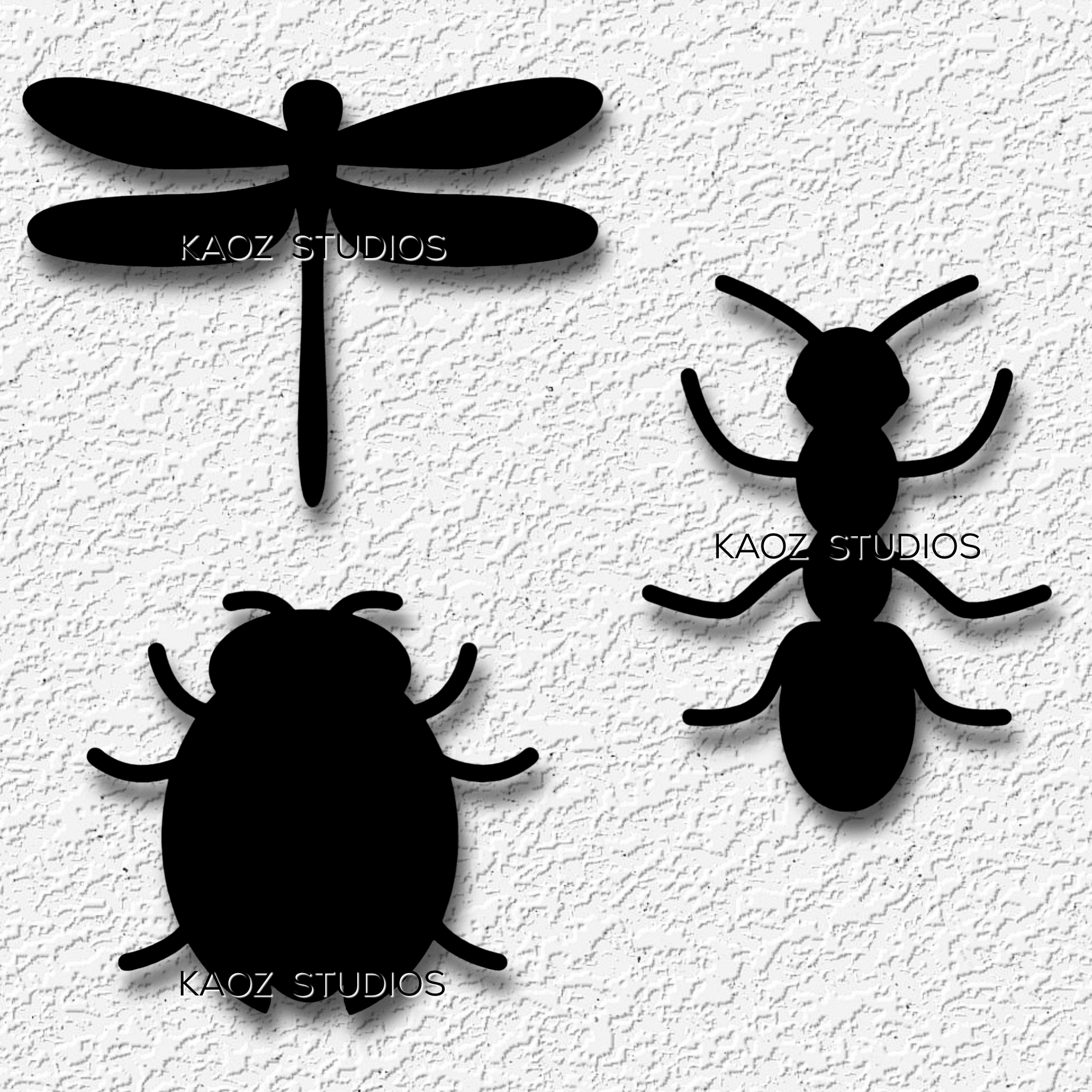 large insect wall art bug wall decor halloween decorations 3d model