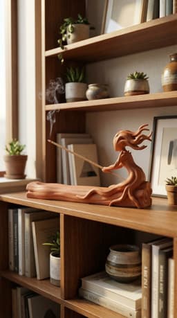 Sculptural Tree Spirit Incense Burner - Biomorphic Ash Catcher 3d model
