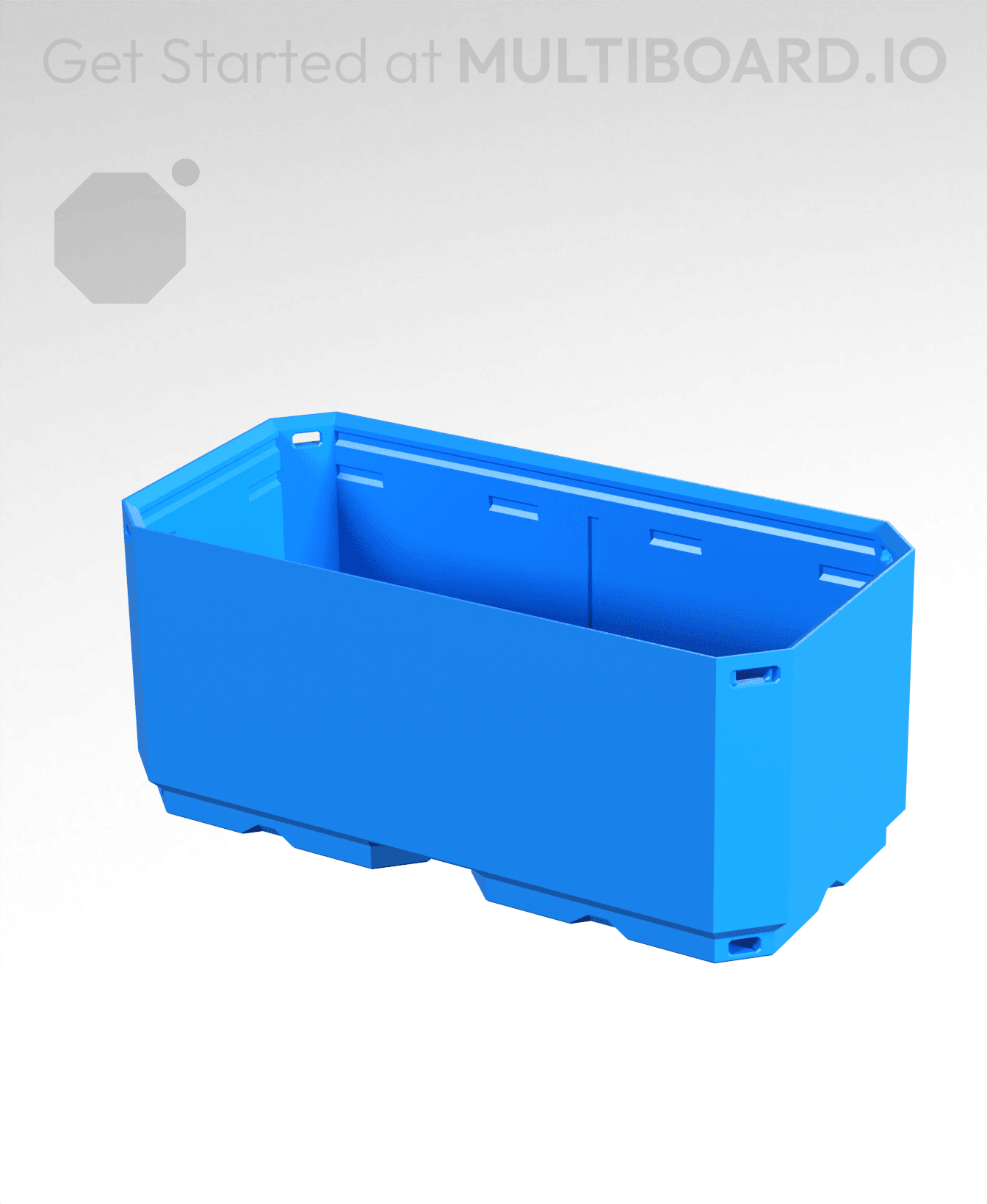 2x1x0.75 CU - Simple Walls - Multibin Shell 3d model