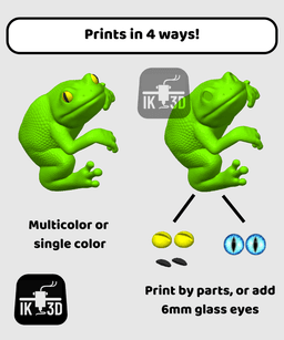 Pot Pals - Frog / Multiparts & Multicolor / 3MF Included 3d model