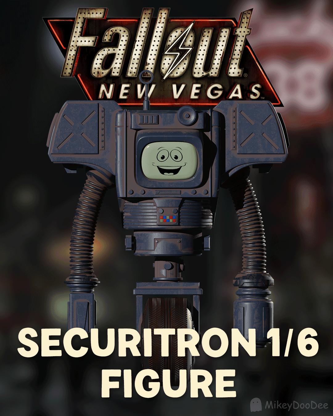 Fallout New Vegas: Securitron Figure 3d model