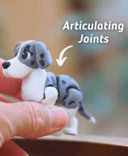 Great Dane - Articualted Fidget Dog 3d model