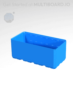 4x2x1.5 CU - Simple Walls - Multibin Shell 3d model