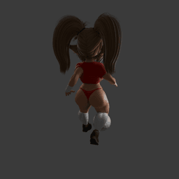 Goblin Woman Playing Soccer 3d model