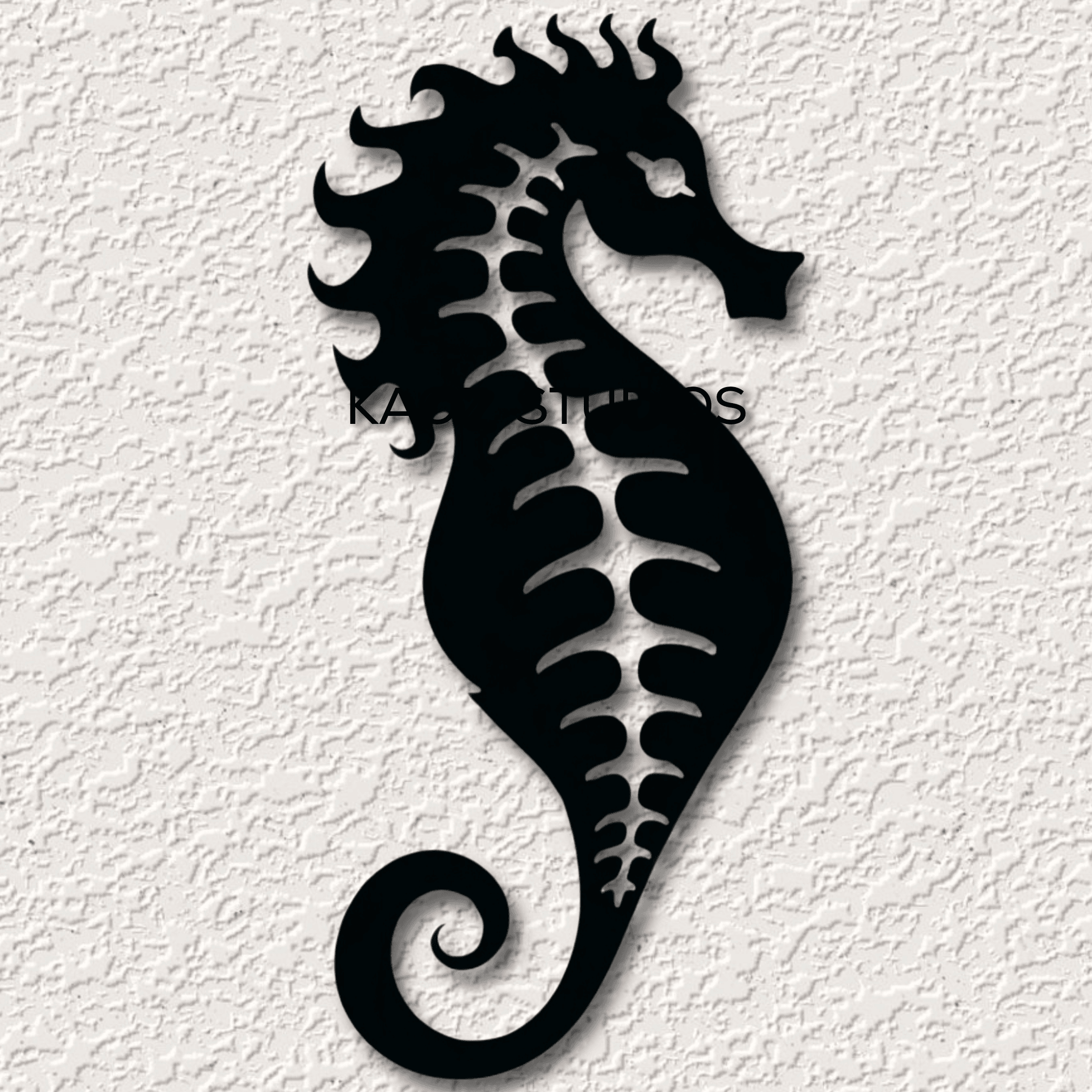 seahorse wall art ocean wall decor beach decoration coral reef 3d model