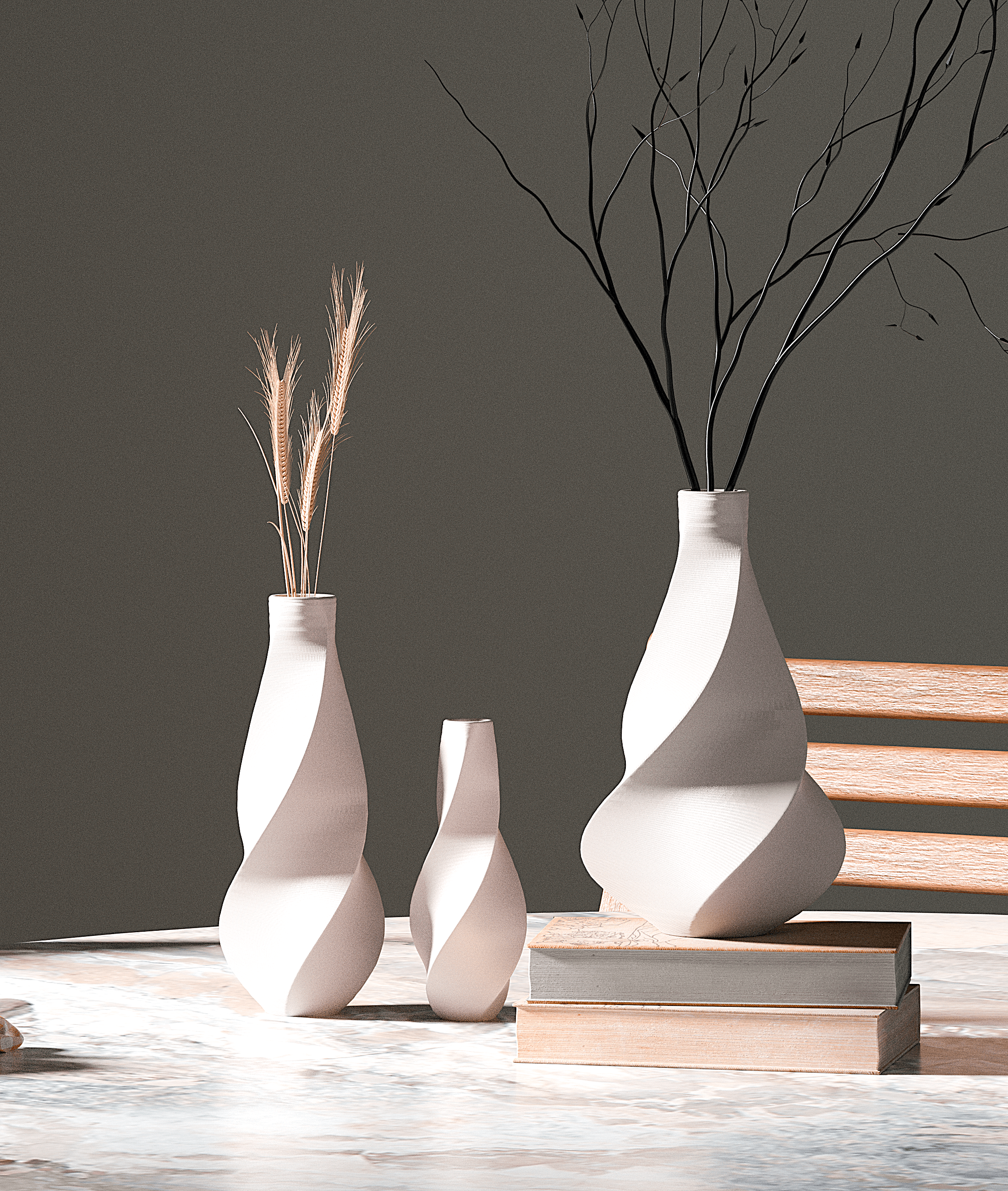Twisted_Vases_Fat.stl 3d model