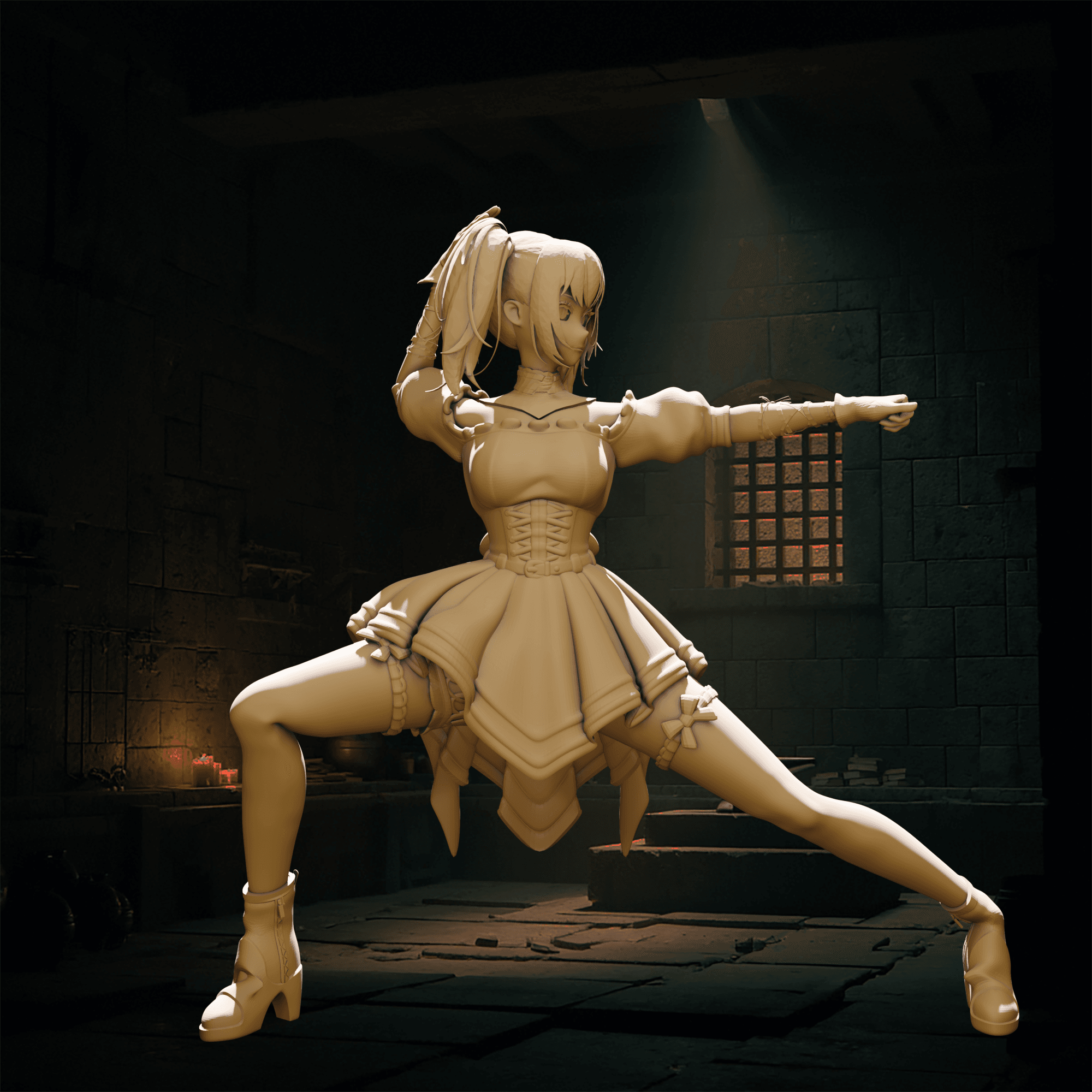 Grok Ani v2 3d model